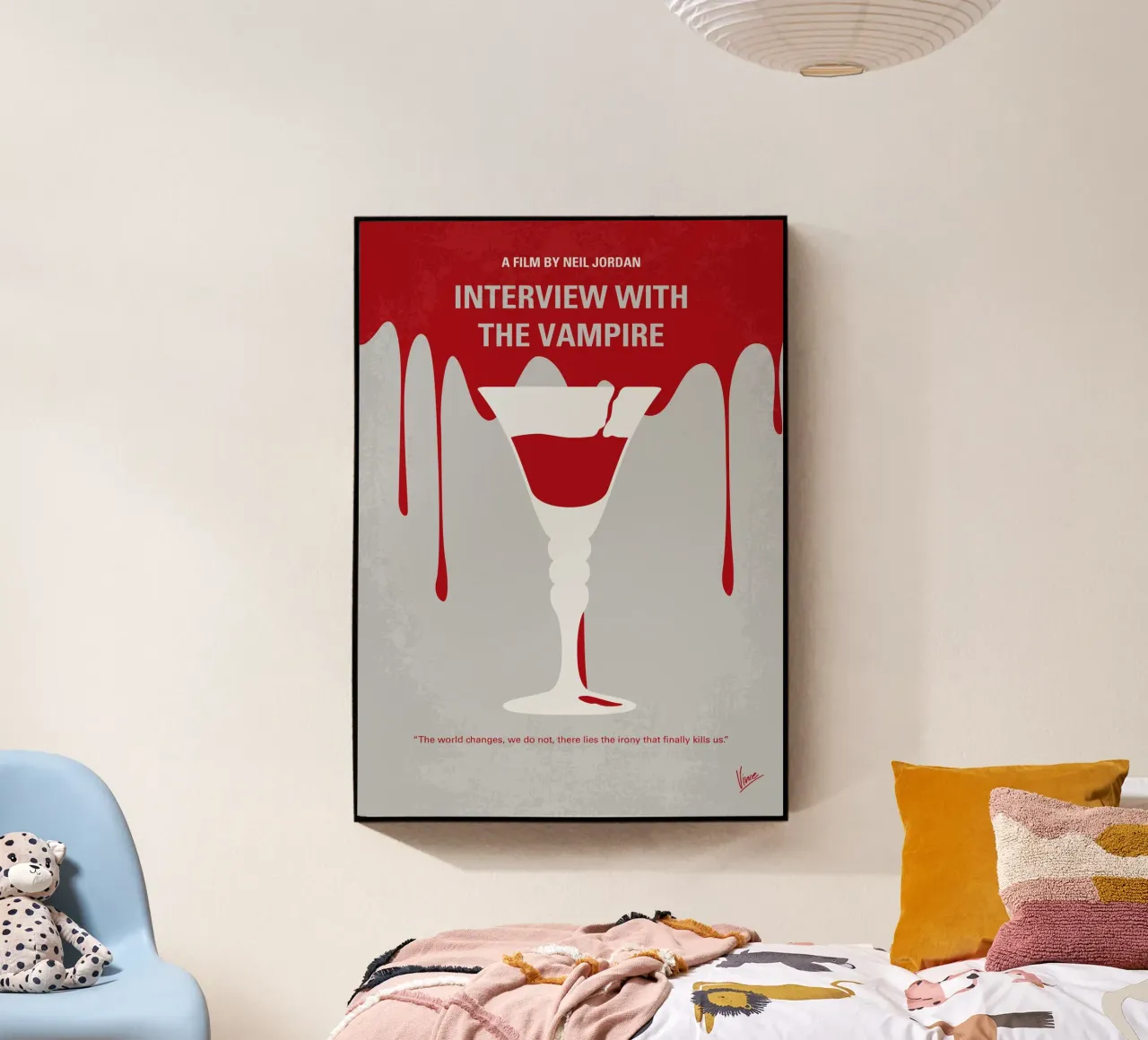 No1208 My Interview with the Vampire minimal movie poster plexiglass da Chungkong