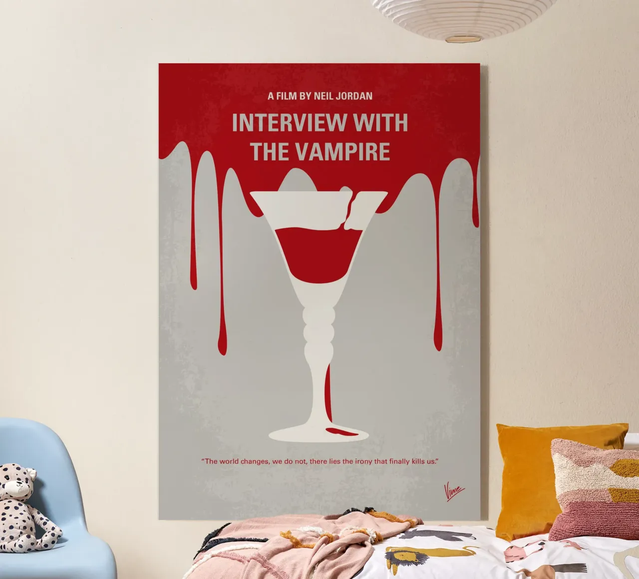 No1208 My Interview with the Vampire minimal movie poster plexiglass da Chungkong