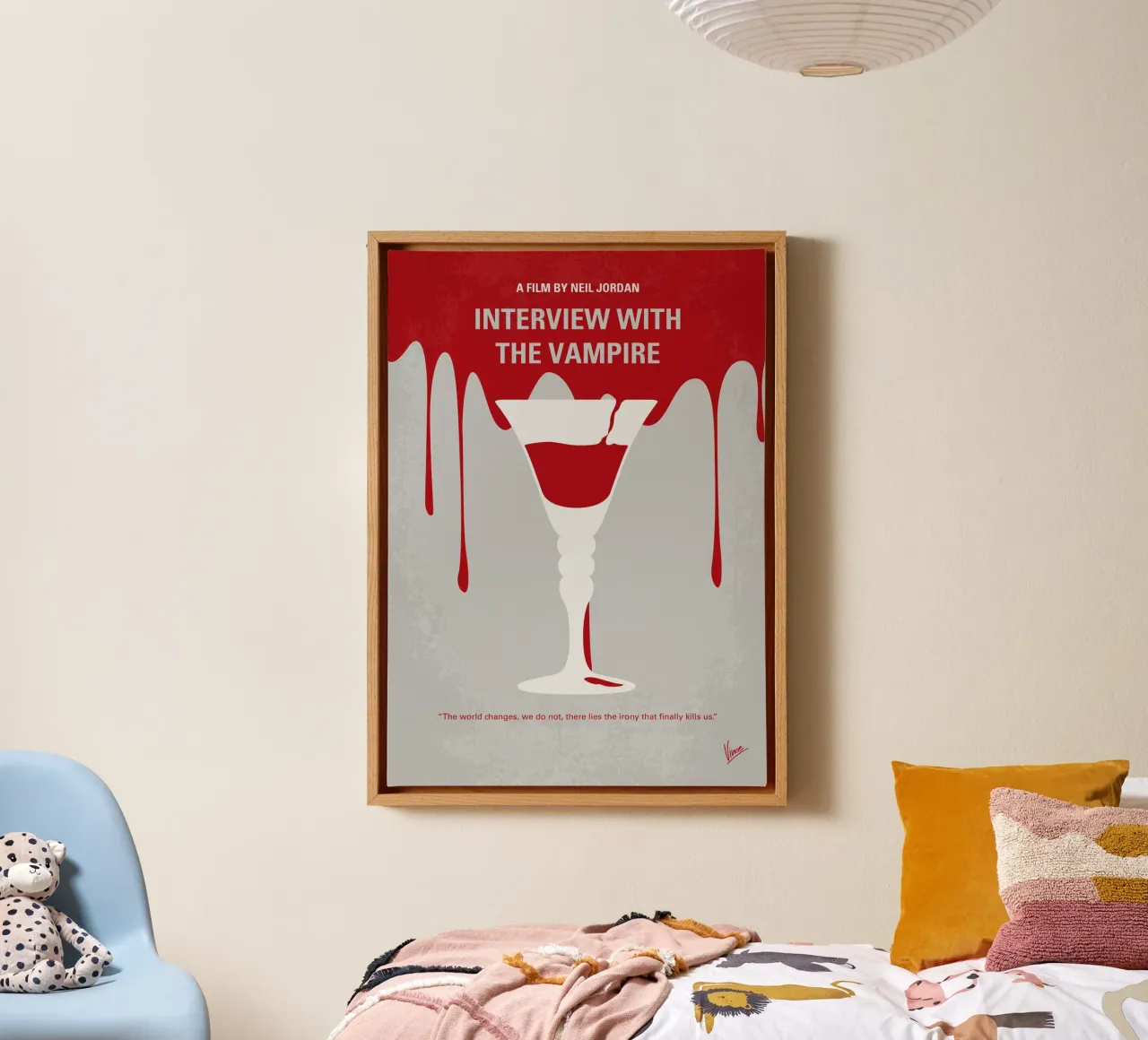 No1208 My Interview with the Vampire minimal movie poster tela da Chungkong