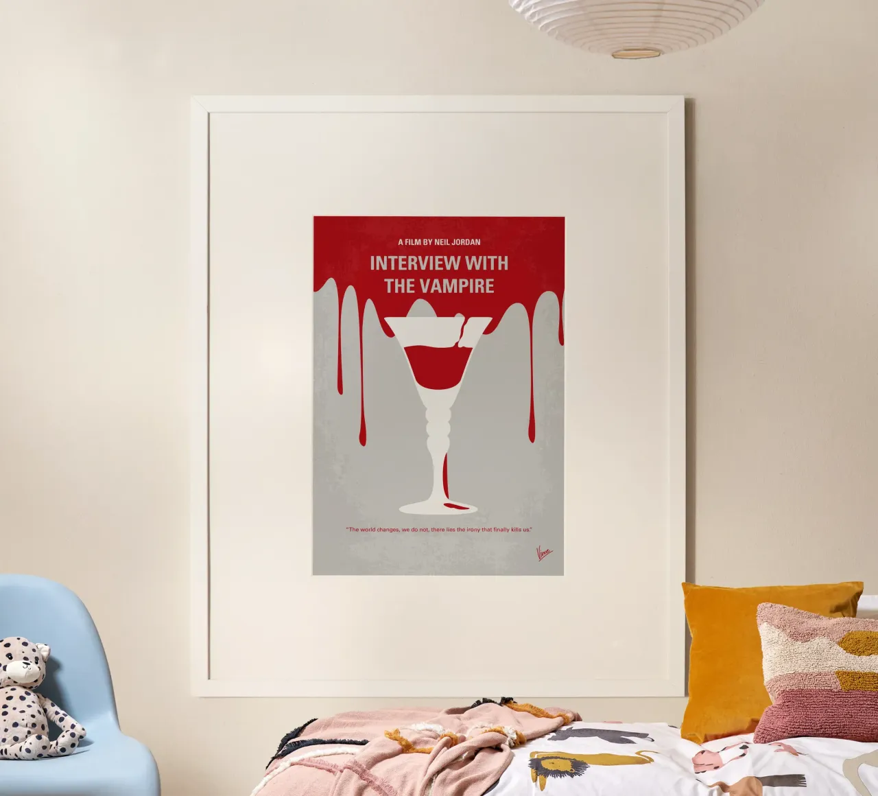 No1208 My Interview with the Vampire minimal movie poster carta hahnemühle da Chungkong