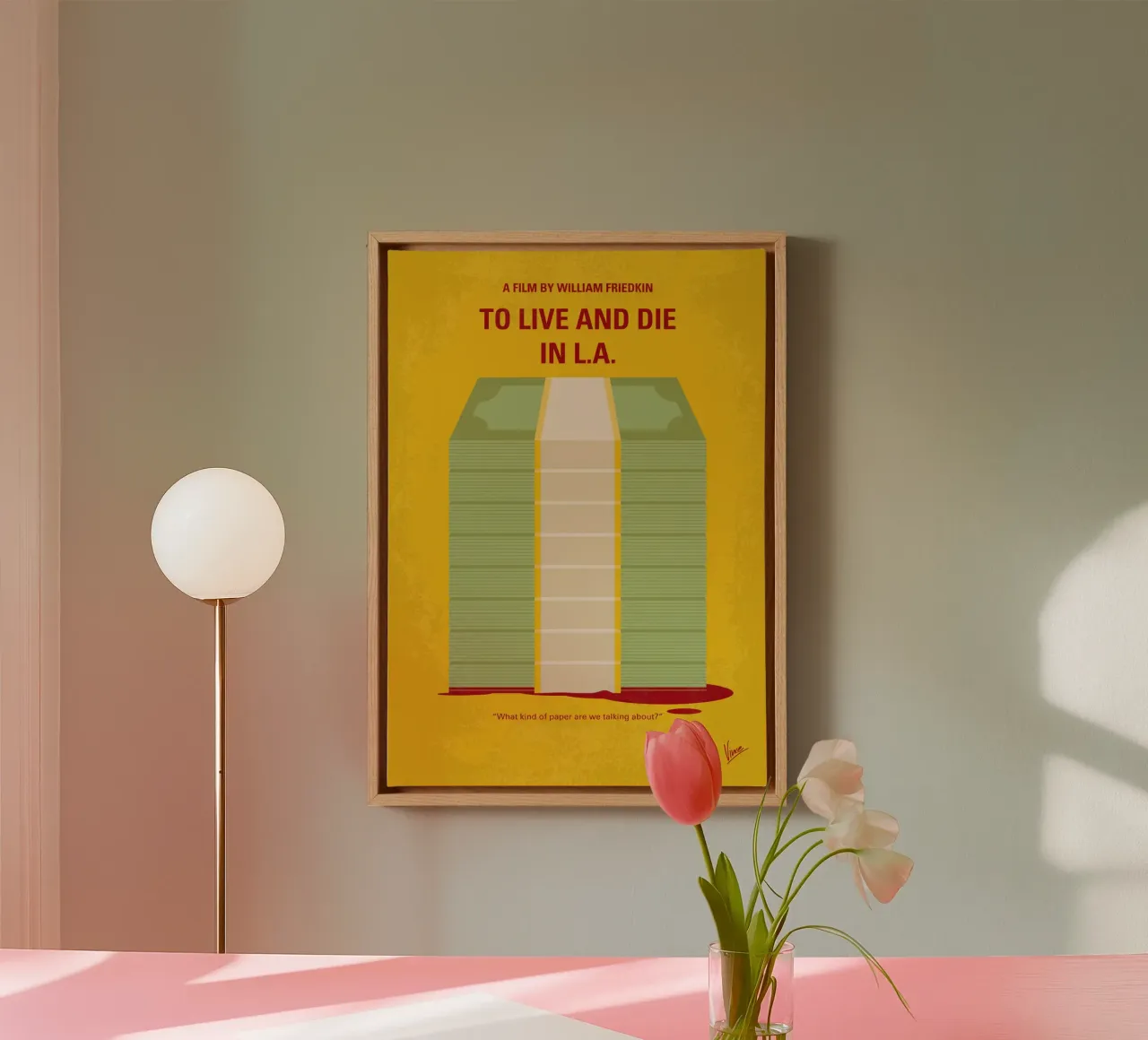 No1209 My To Live and Die in LA minimal movie poster tela da Chungkong