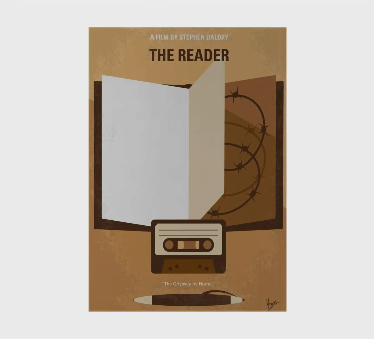 No1210 My The Reader minimal movie poster diario da Chungkong