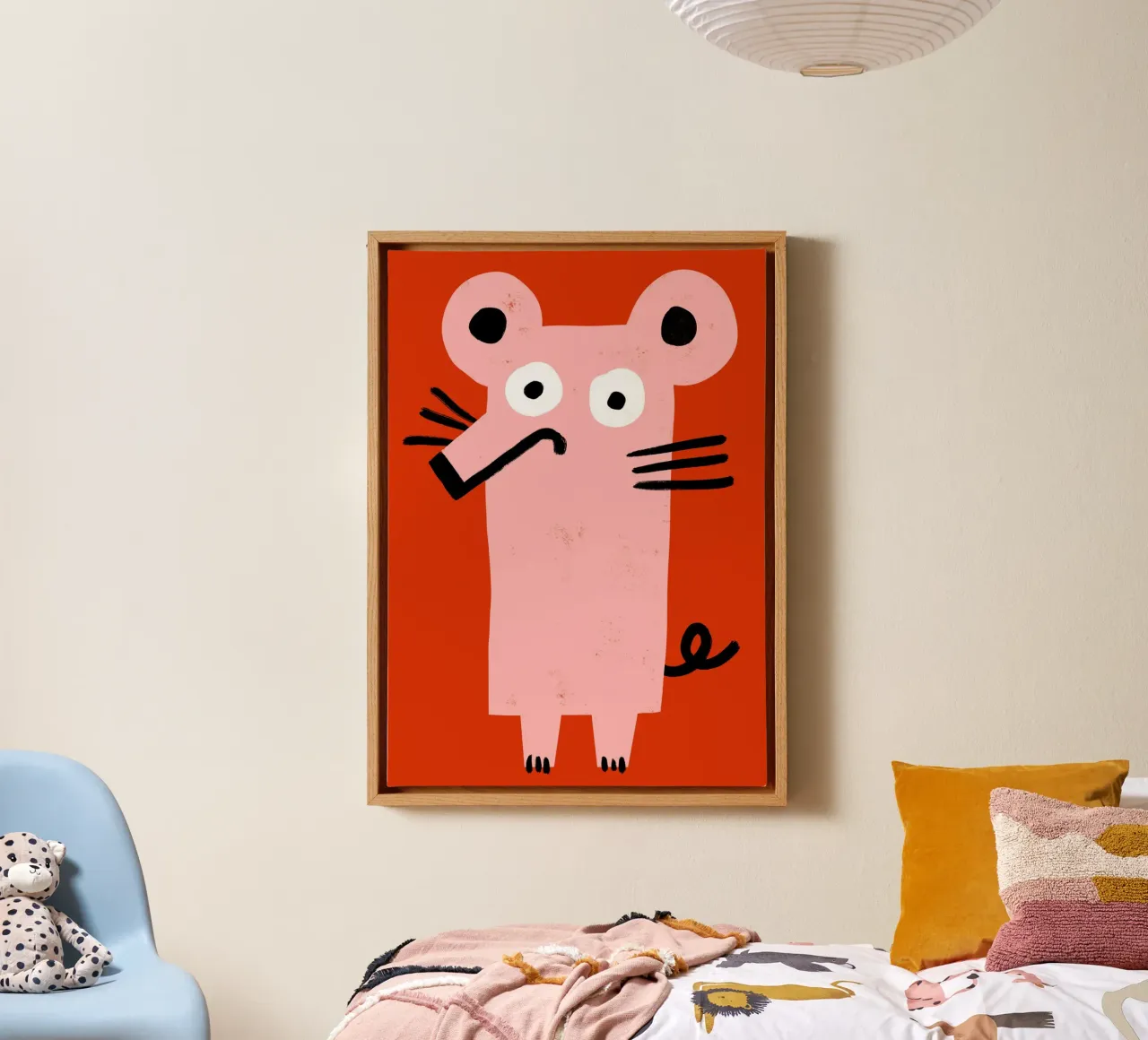 Muis canvas met Baklijst van aucontraire