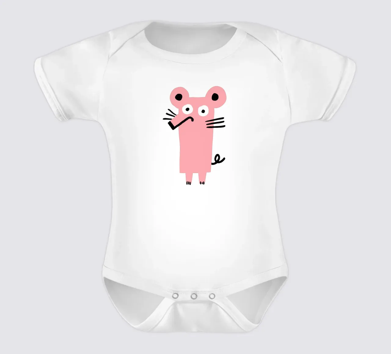 Mouse body neonato maniche corte da aucontraire