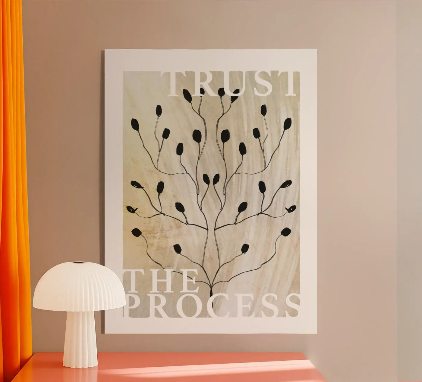 Trust The Process plexiglas de treechild