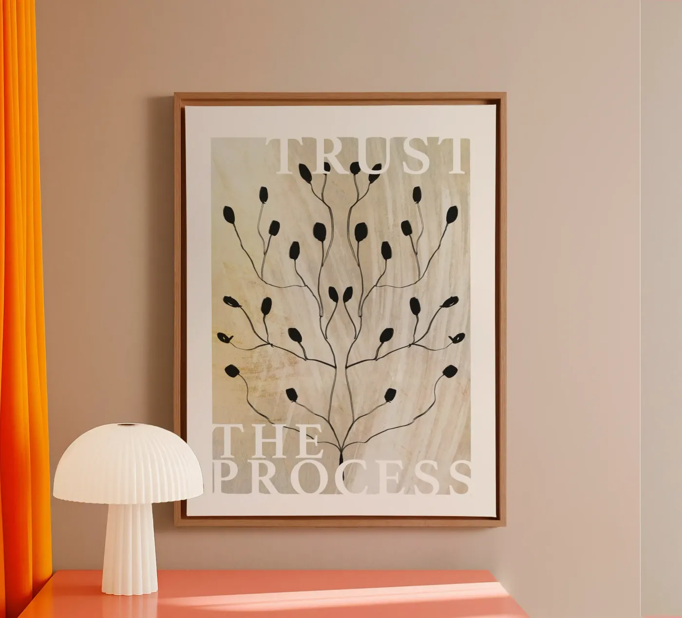 Trust The Process tela da treechild