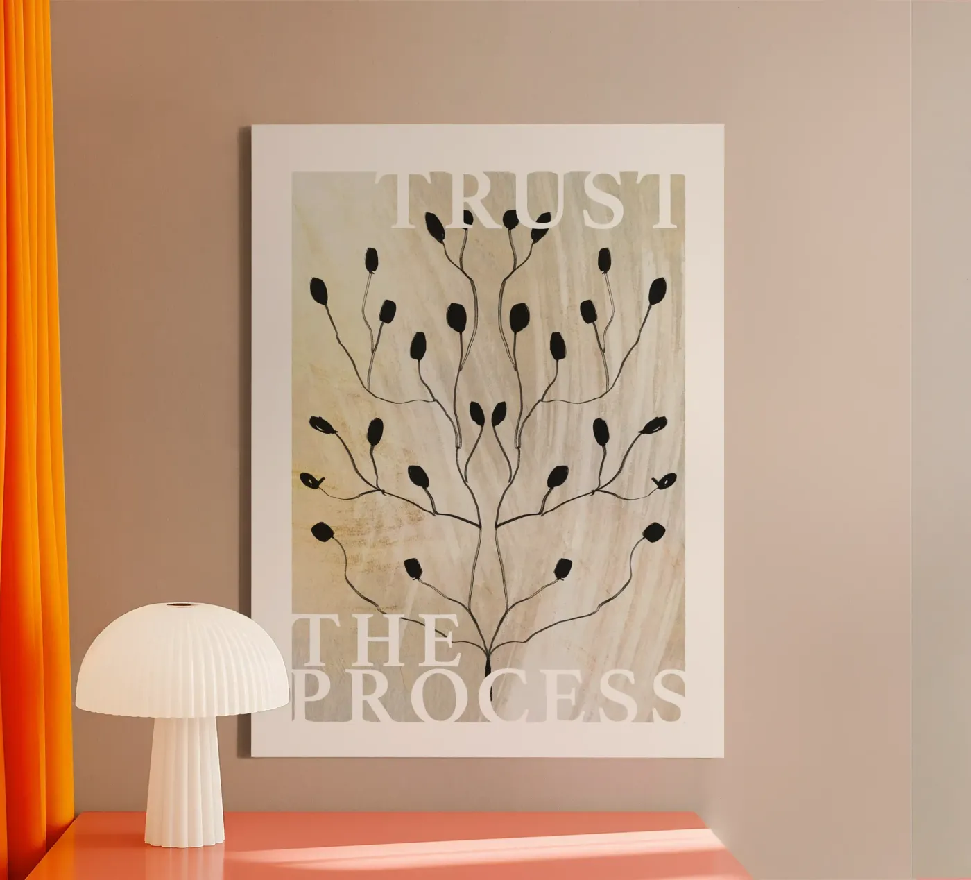 Trust The Process tela da treechild