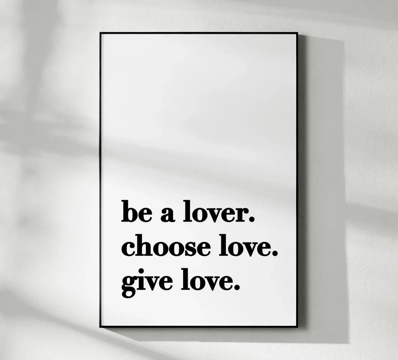 Be a lover plexiglass da KRUTH DESIGN