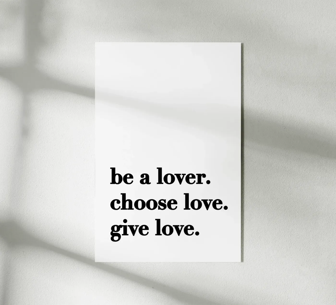 Be a lover plexiglass da KRUTH DESIGN