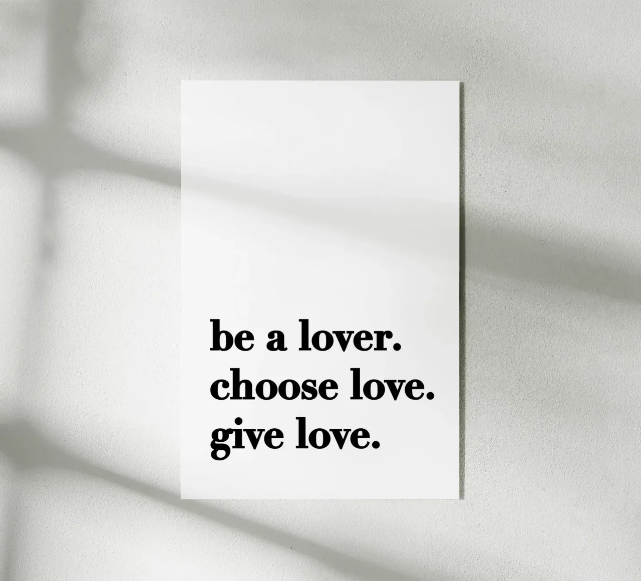 Be a lover plexiglass da KRUTH DESIGN