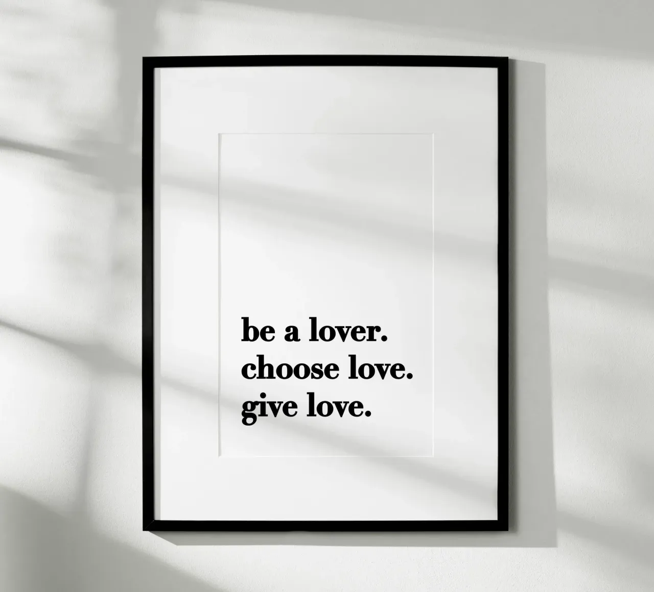 Be a lover poster da KRUTH DESIGN