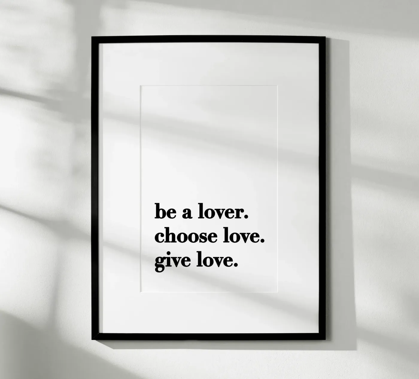 Be a lover poster da KRUTH DESIGN