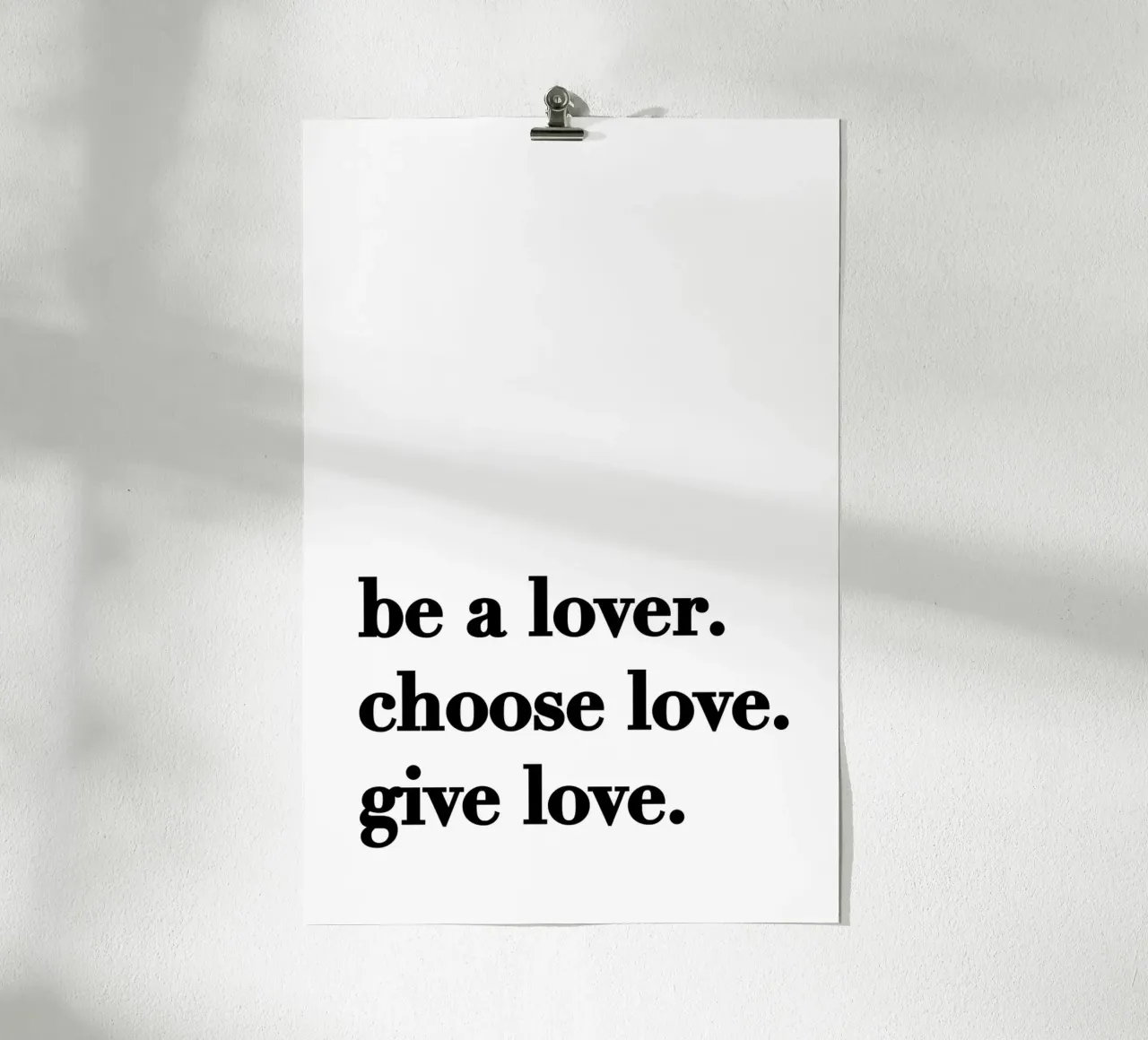 Be a lover poster da KRUTH DESIGN