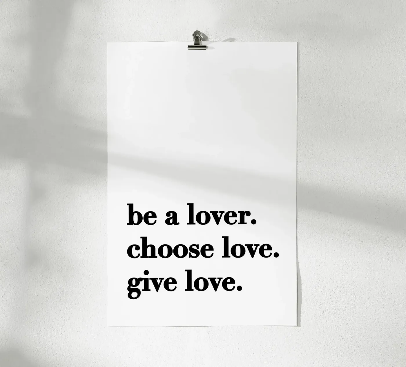 Be a lover poster da KRUTH DESIGN