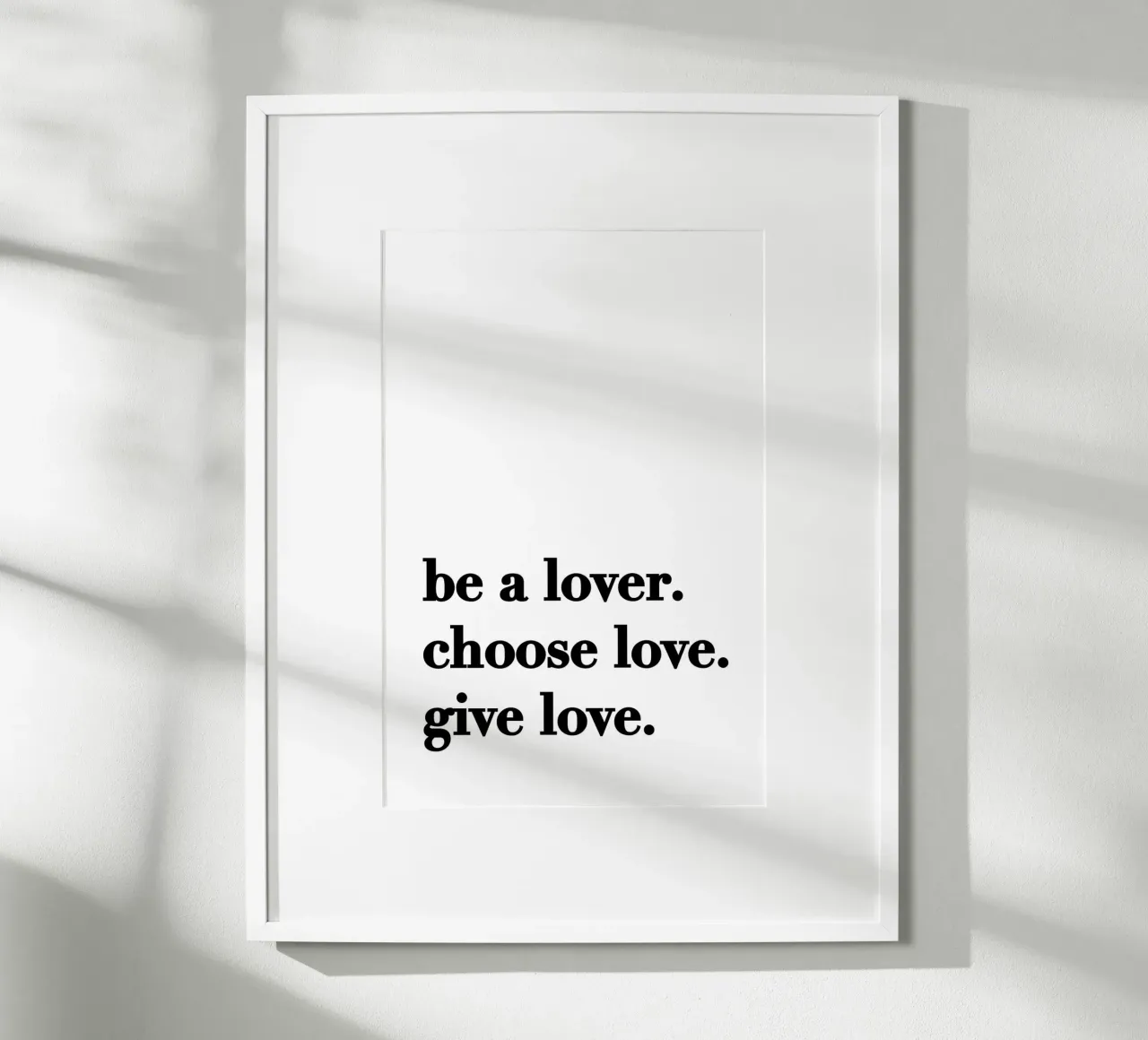 Be a lover poster da KRUTH DESIGN