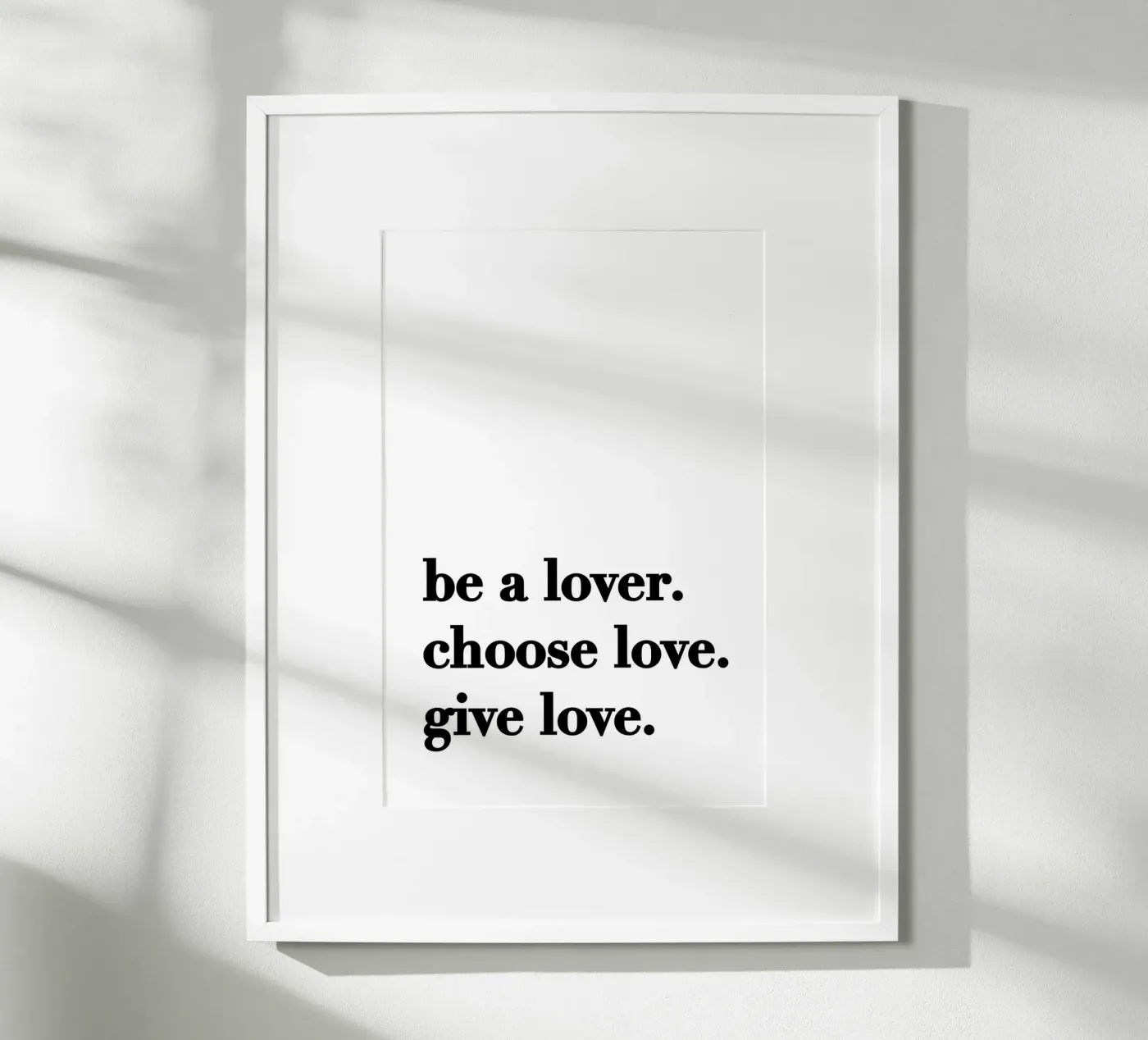 Be a lover poster da KRUTH DESIGN