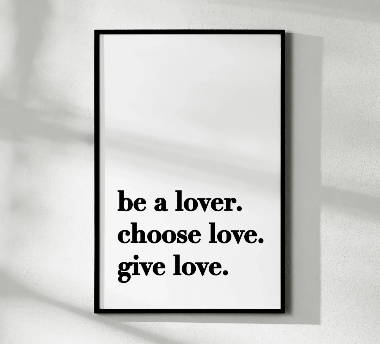 Be a lover poster da KRUTH DESIGN