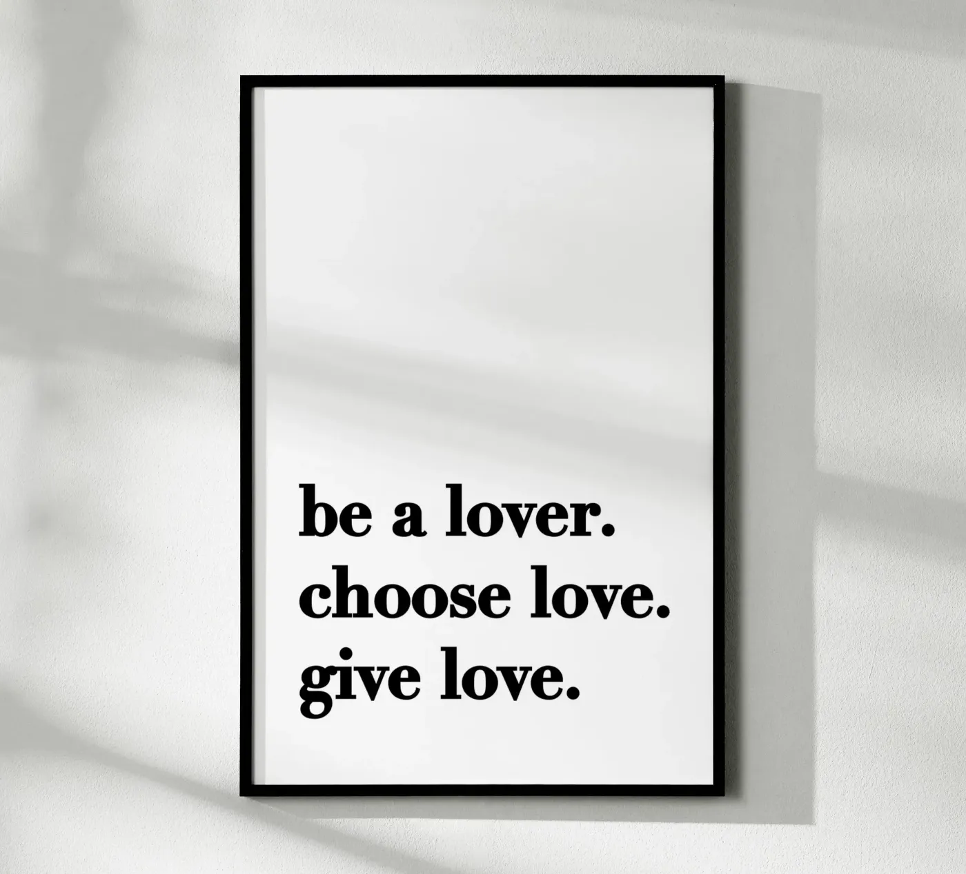 Be a lover poster da KRUTH DESIGN