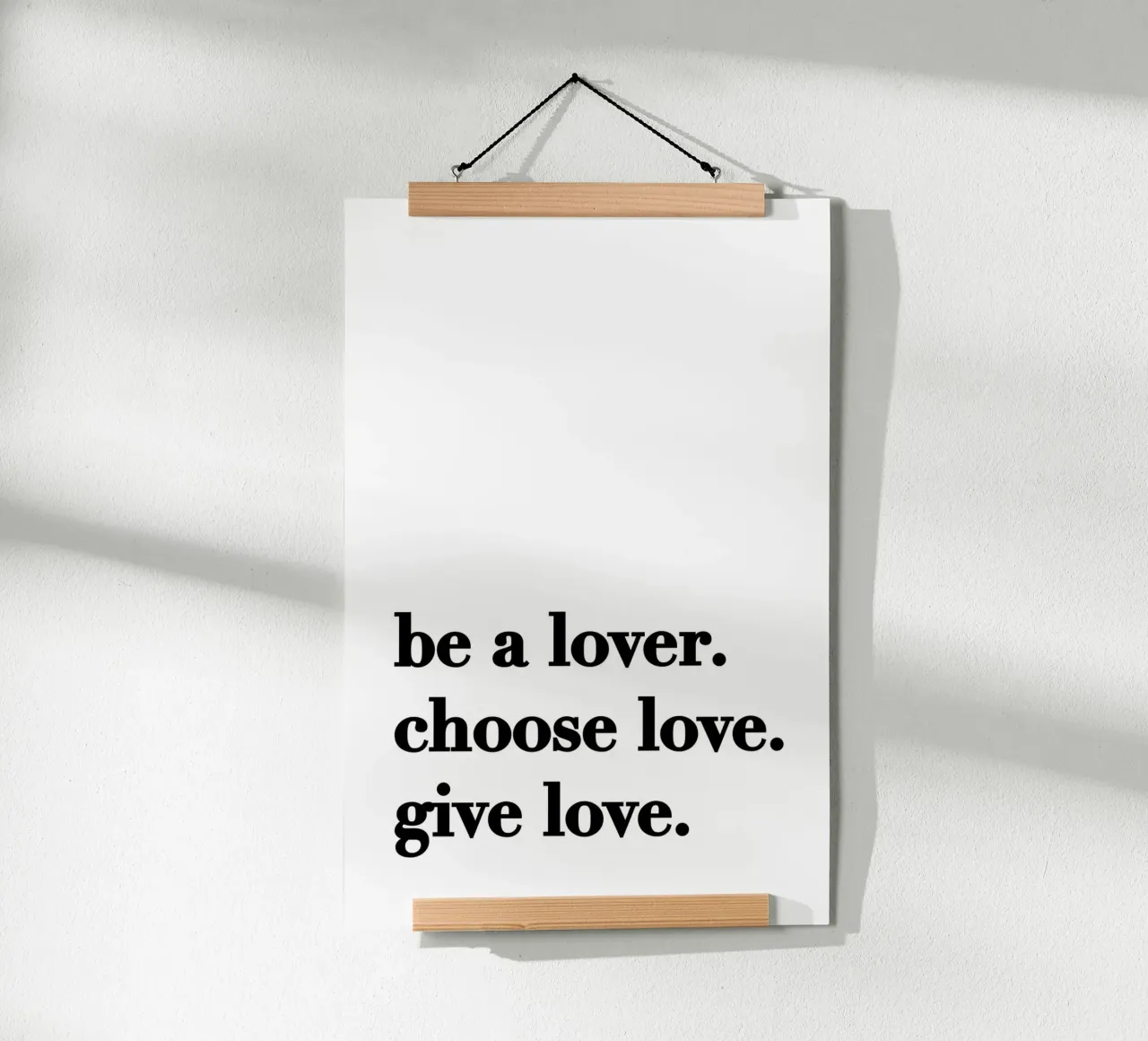 Be a lover poster da KRUTH DESIGN