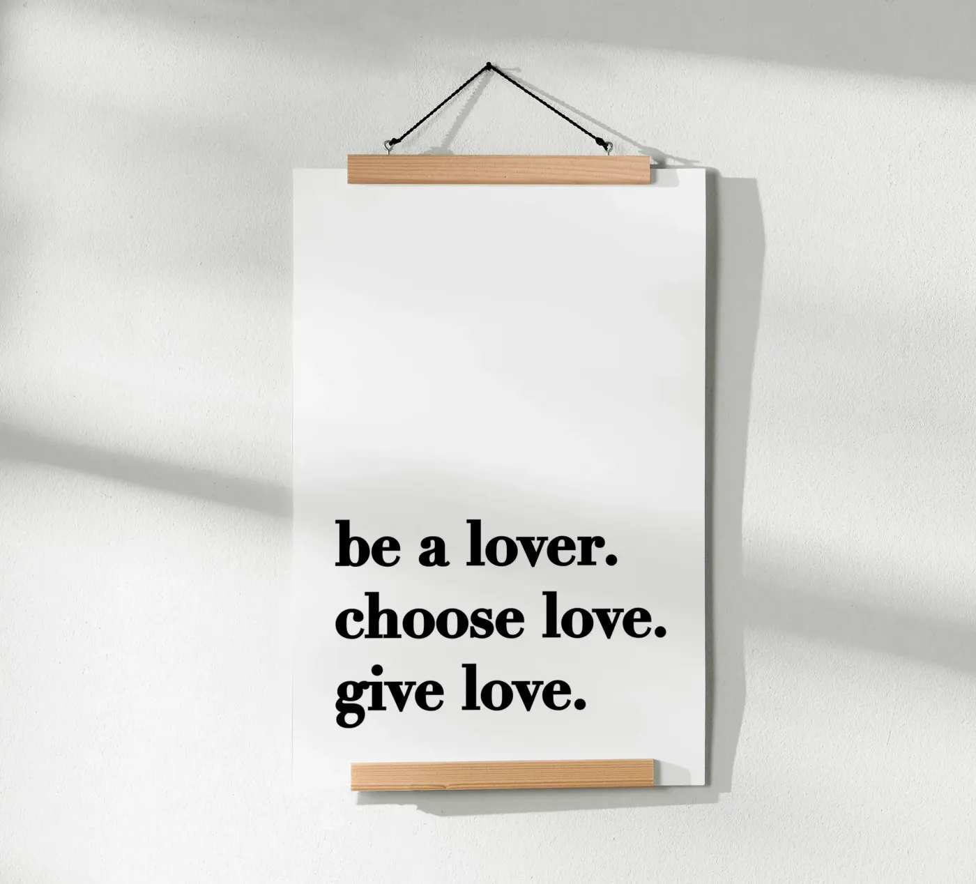 Be a lover poster da KRUTH DESIGN