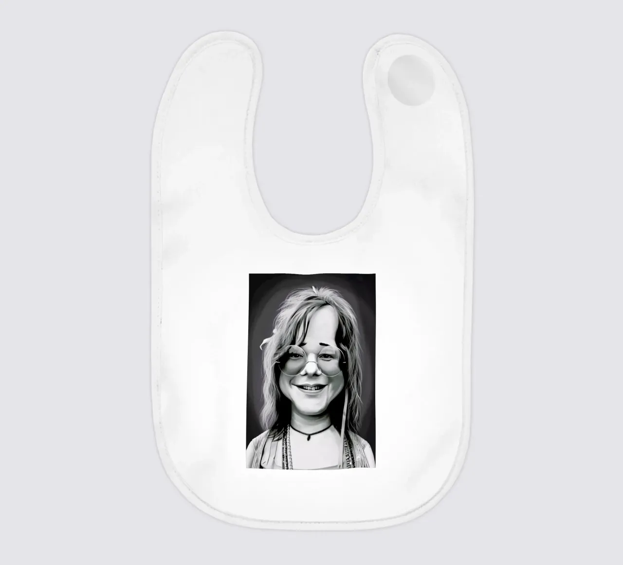 Janis Joplin bavaglino da Rob Art | Illustration