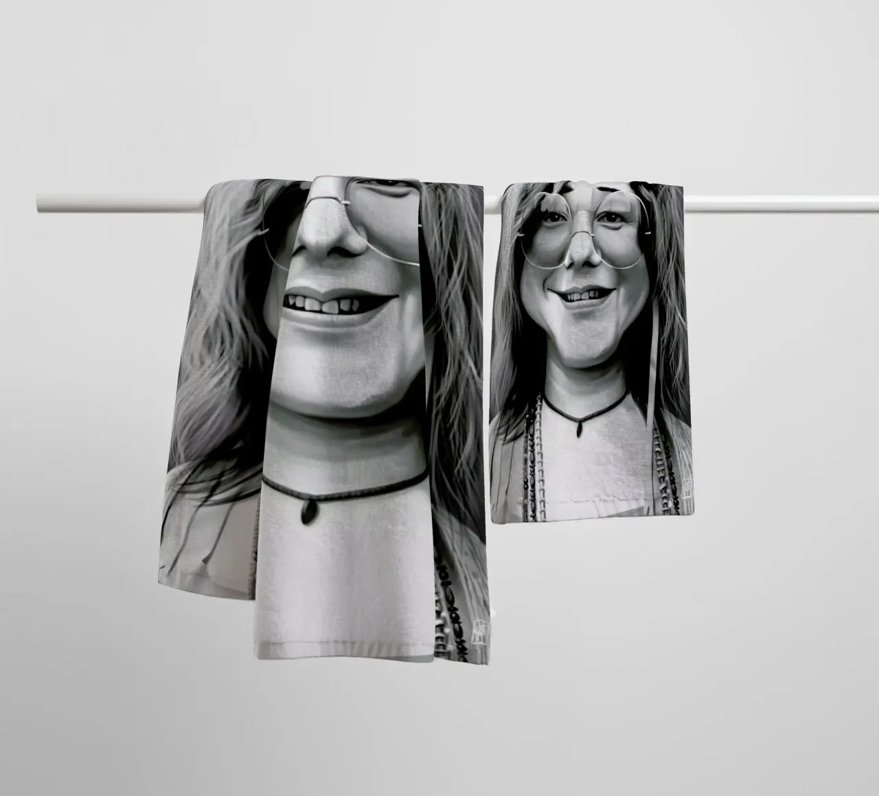 Janis Joplin asciugamano da bagno da Rob Art | Illustration