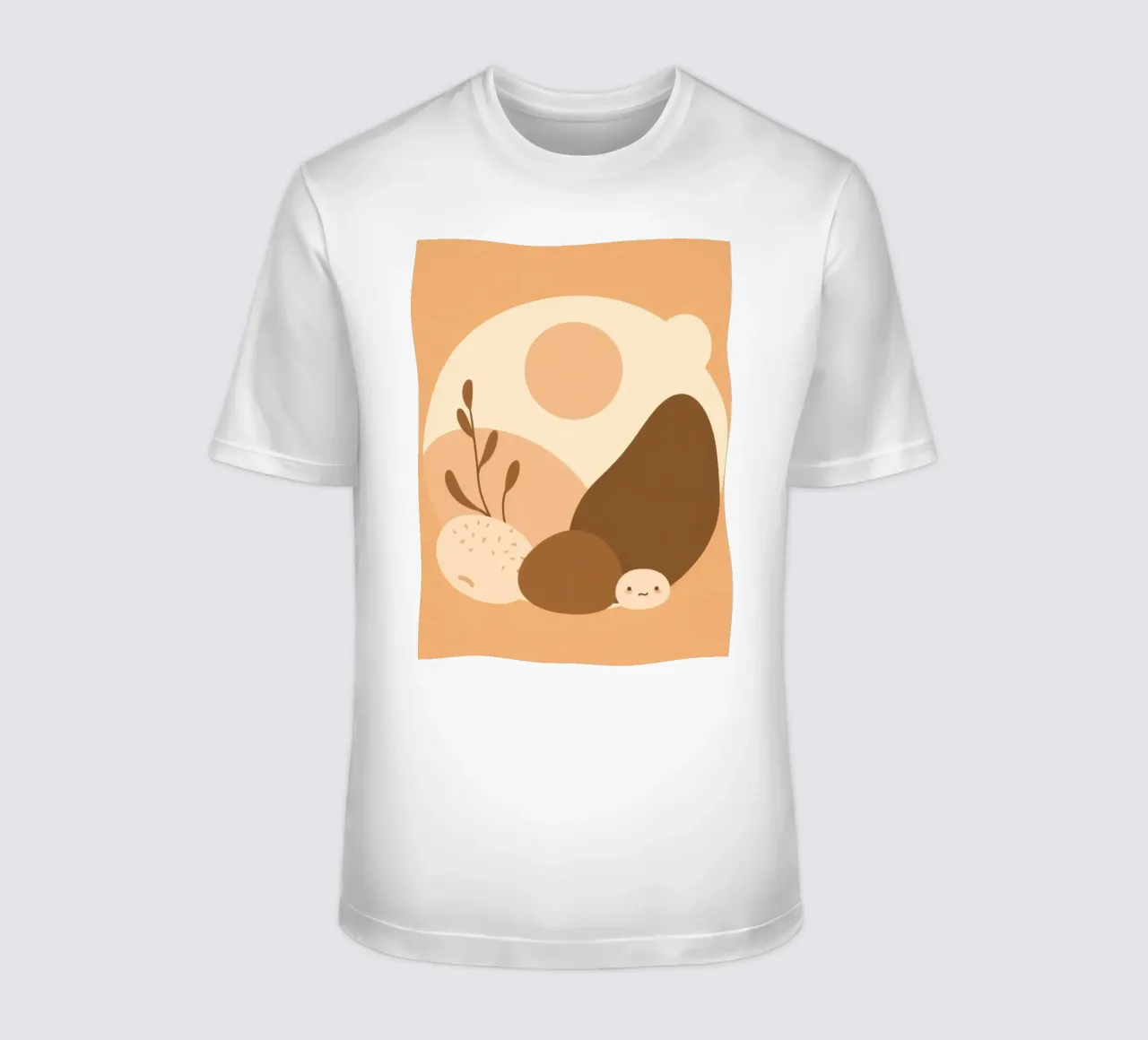 Design unico con elementi astratti e colori tenui t-shirt da DesignDoodle
