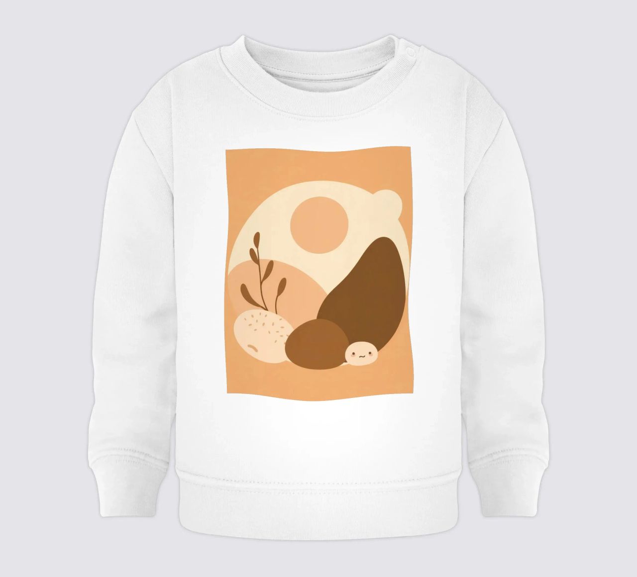 Design unico con elementi astratti e colori tenui felpa neonato da DesignDoodle
