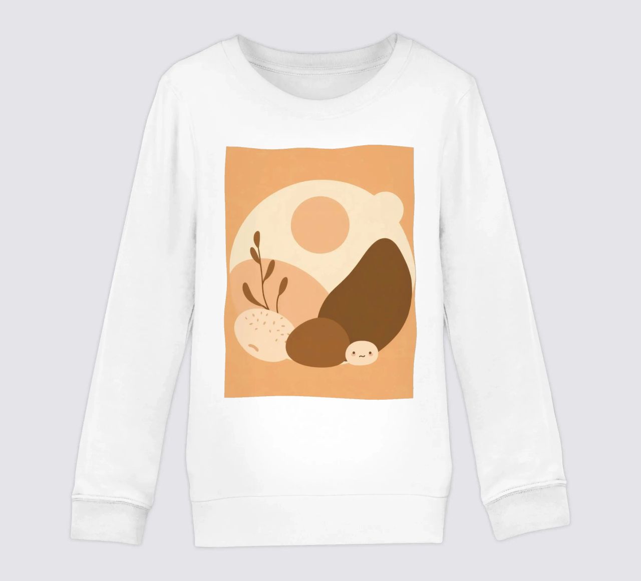 Design unico con elementi astratti e colori tenui felpa bambino da DesignDoodle