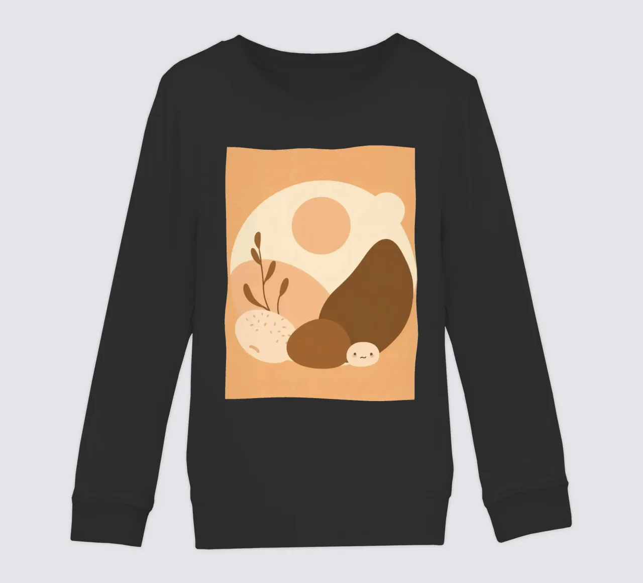 Design unico con elementi astratti e colori tenui felpa bambino da DesignDoodle