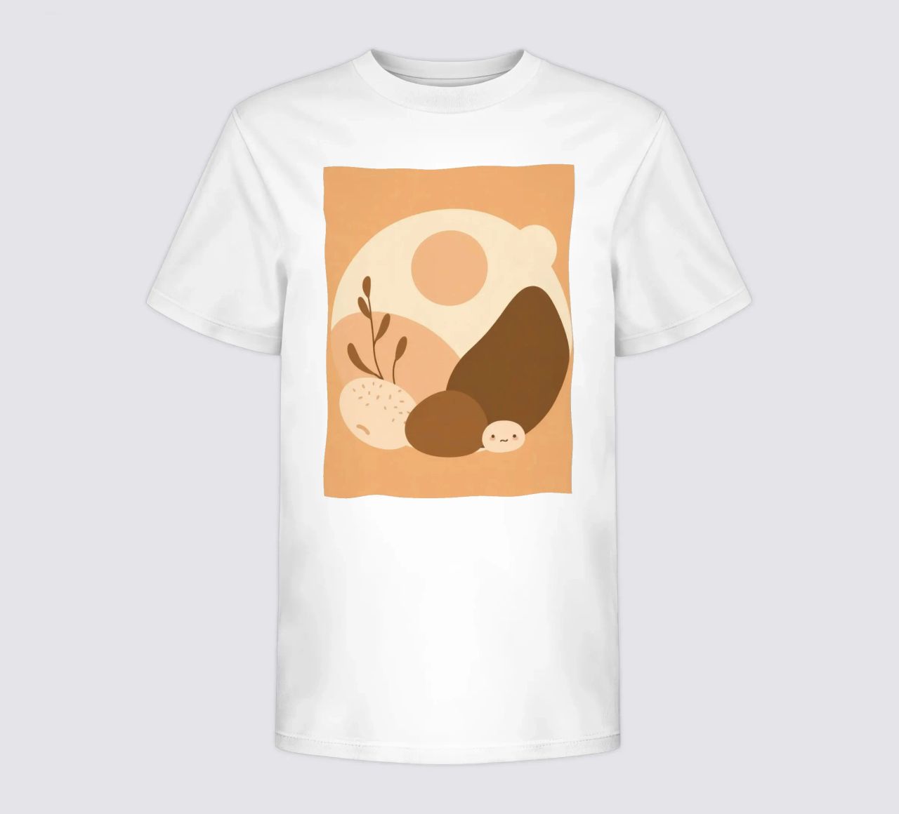Design unico con elementi astratti e colori tenui t-shirt bambini da DesignDoodle