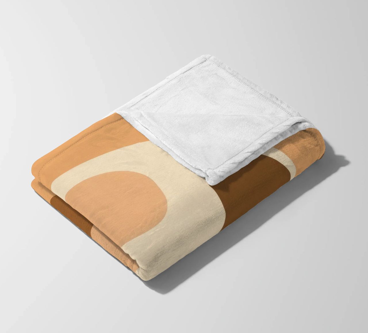 Design unico con elementi astratti e colori tenui coperta in pile da DesignDoodle