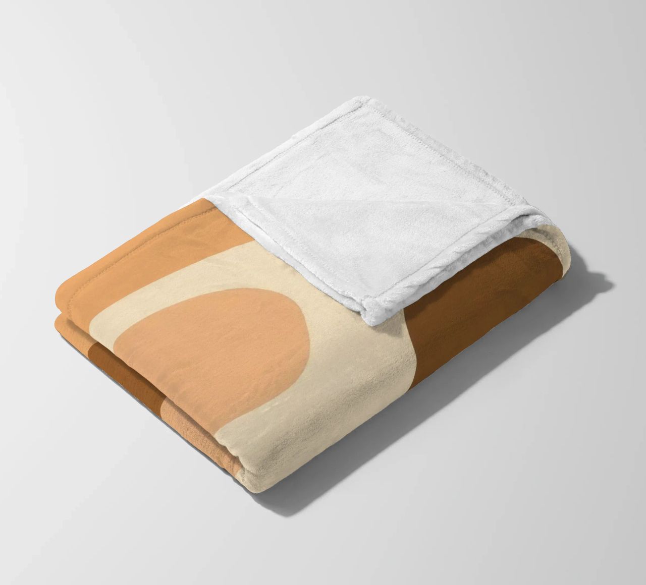 Design unico con elementi astratti e colori tenui coperta in pile da DesignDoodle