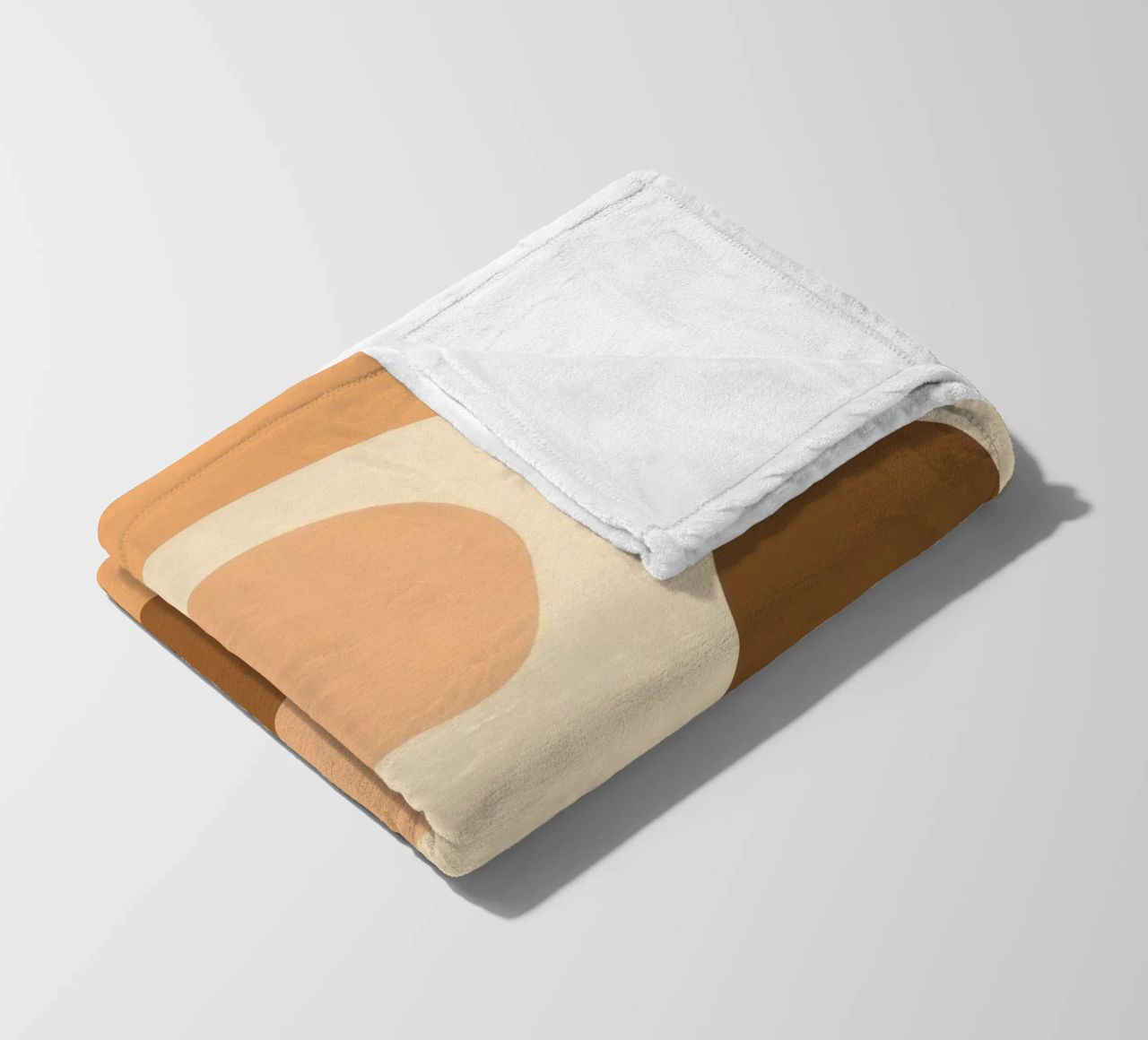 Design unico con elementi astratti e colori tenui coperta in pile da DesignDoodle
