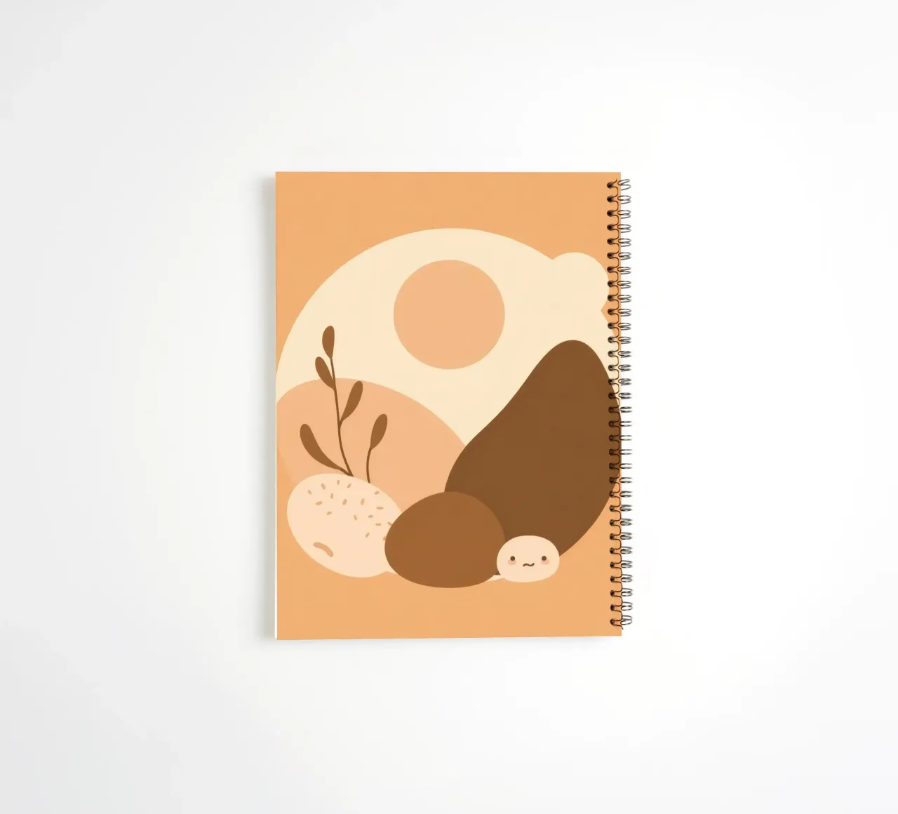 Unique design featuring abstract elements and soft colors spiral notebook by DesignDoodle