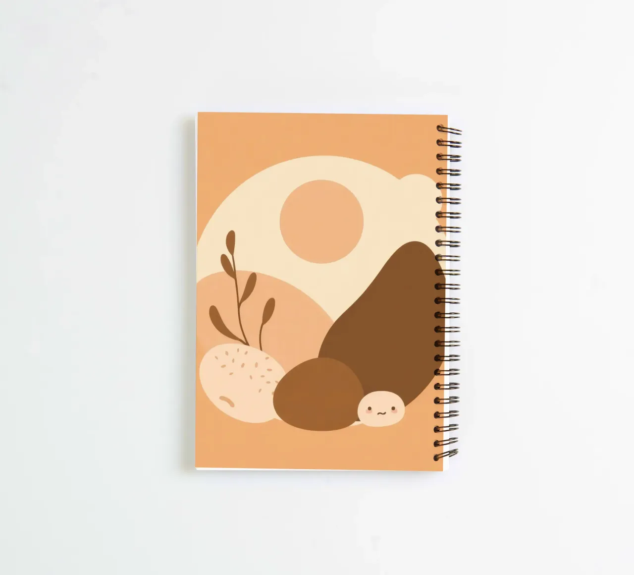 Unique design featuring abstract elements and soft colors spiral notebook by DesignDoodle