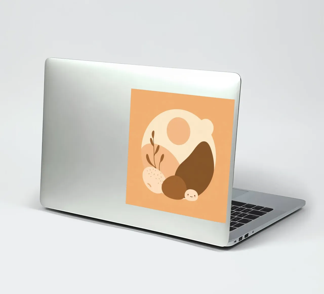 Design unico con elementi astratti e colori tenui adesivo da DesignDoodle