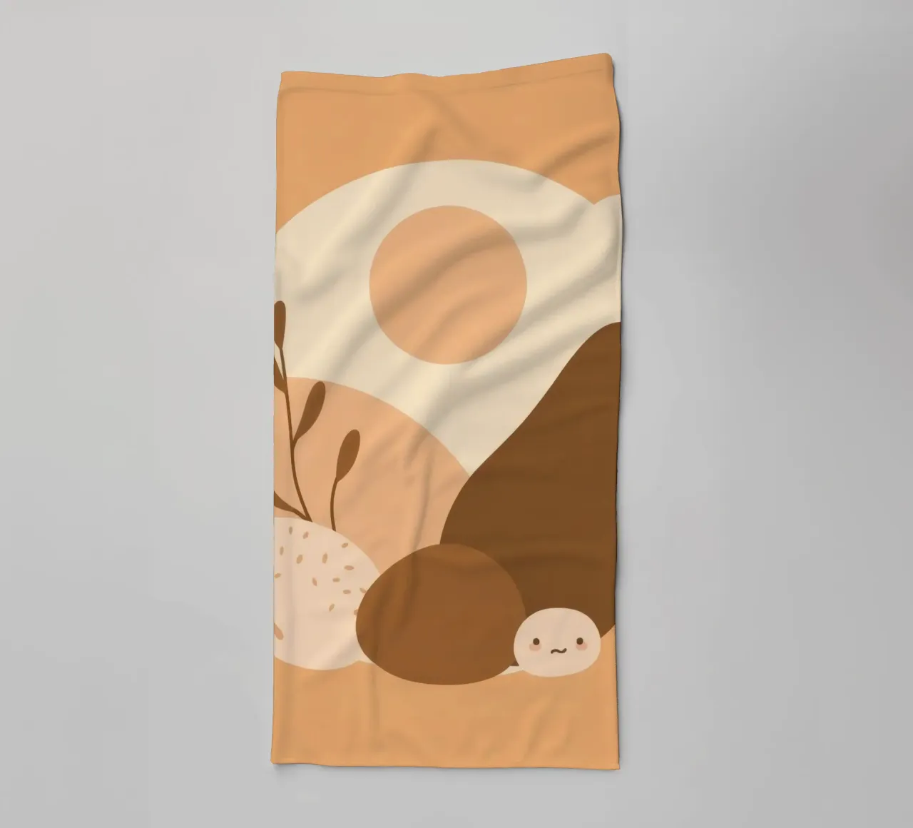 Design unico con elementi astratti e colori tenui asciugamano da bagno da DesignDoodle