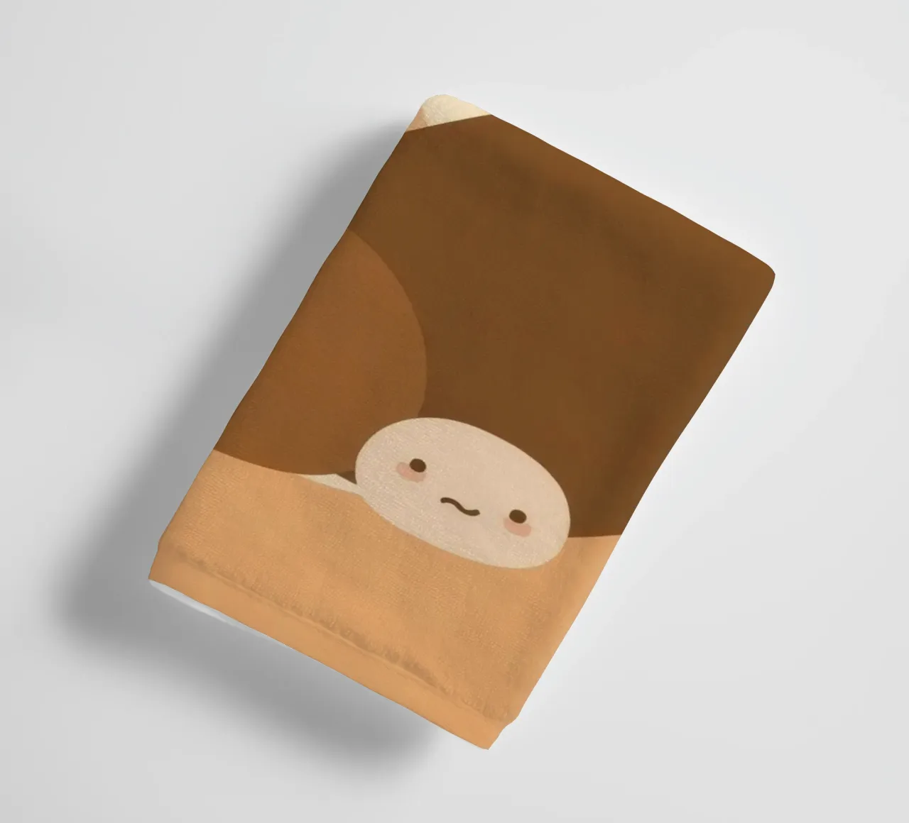 Un design unique avec des éléments abstraits et des couleurs douces serviette de bain de DesignDoodle