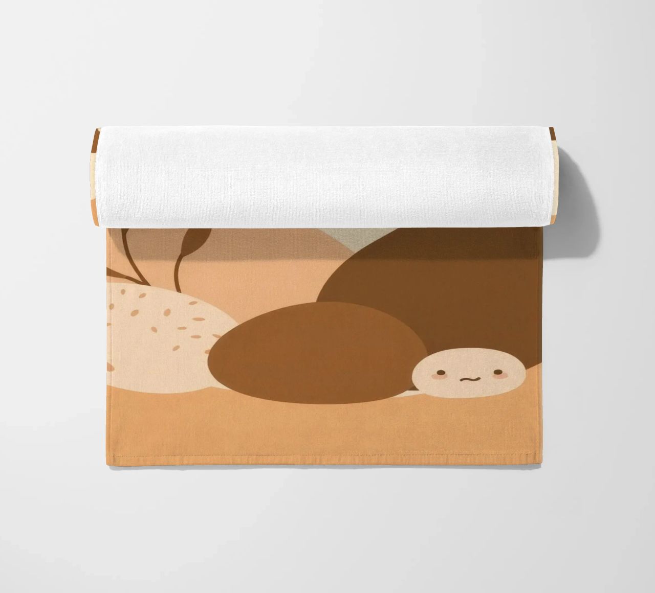 Design unico con elementi astratti e colori tenui telo mare da DesignDoodle