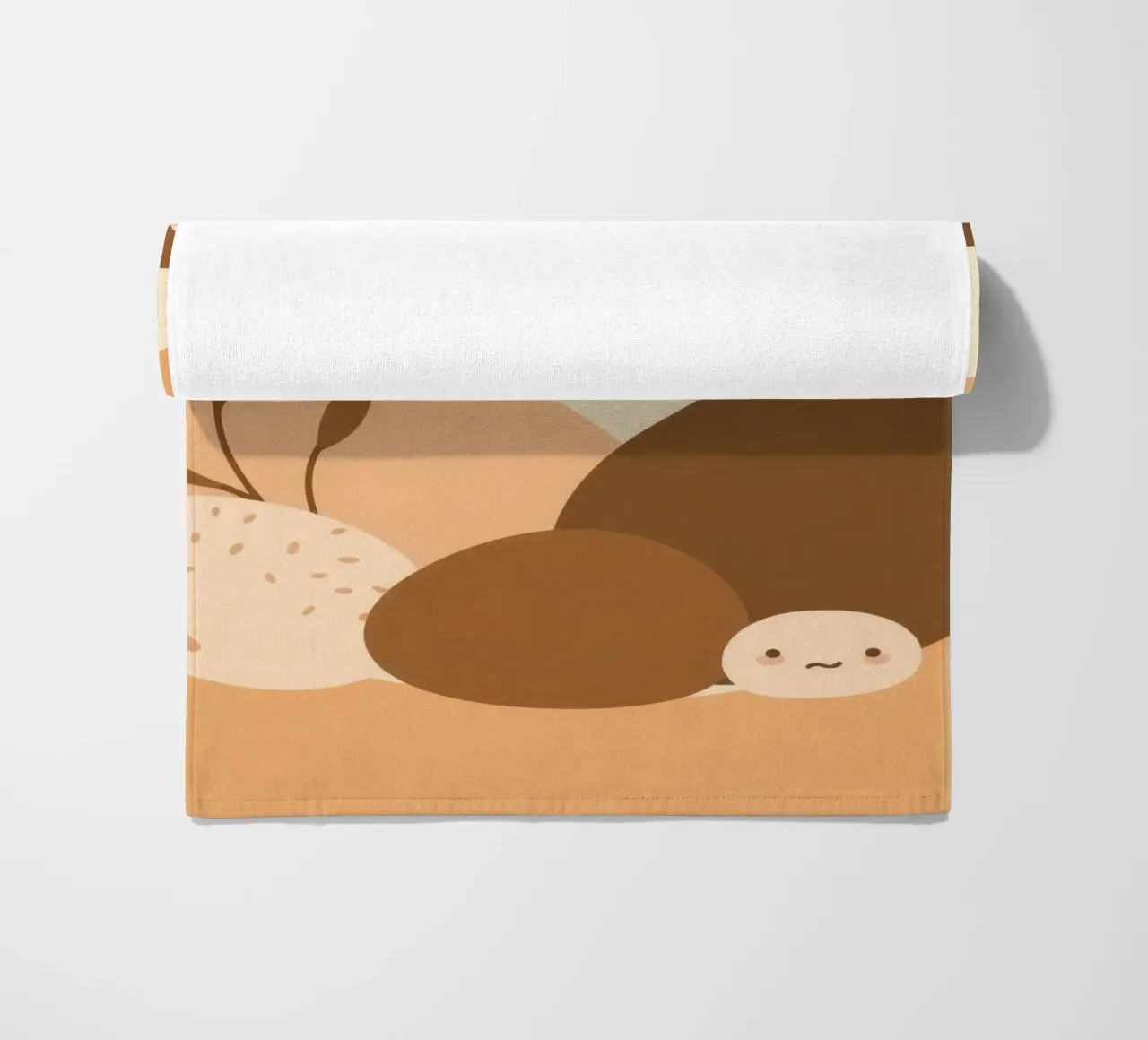 Design unico con elementi astratti e colori tenui telo mare da DesignDoodle