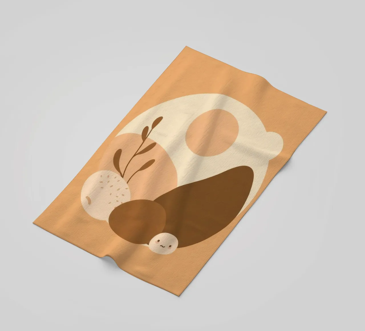 Design unico con elementi astratti e colori tenui telo mare da DesignDoodle