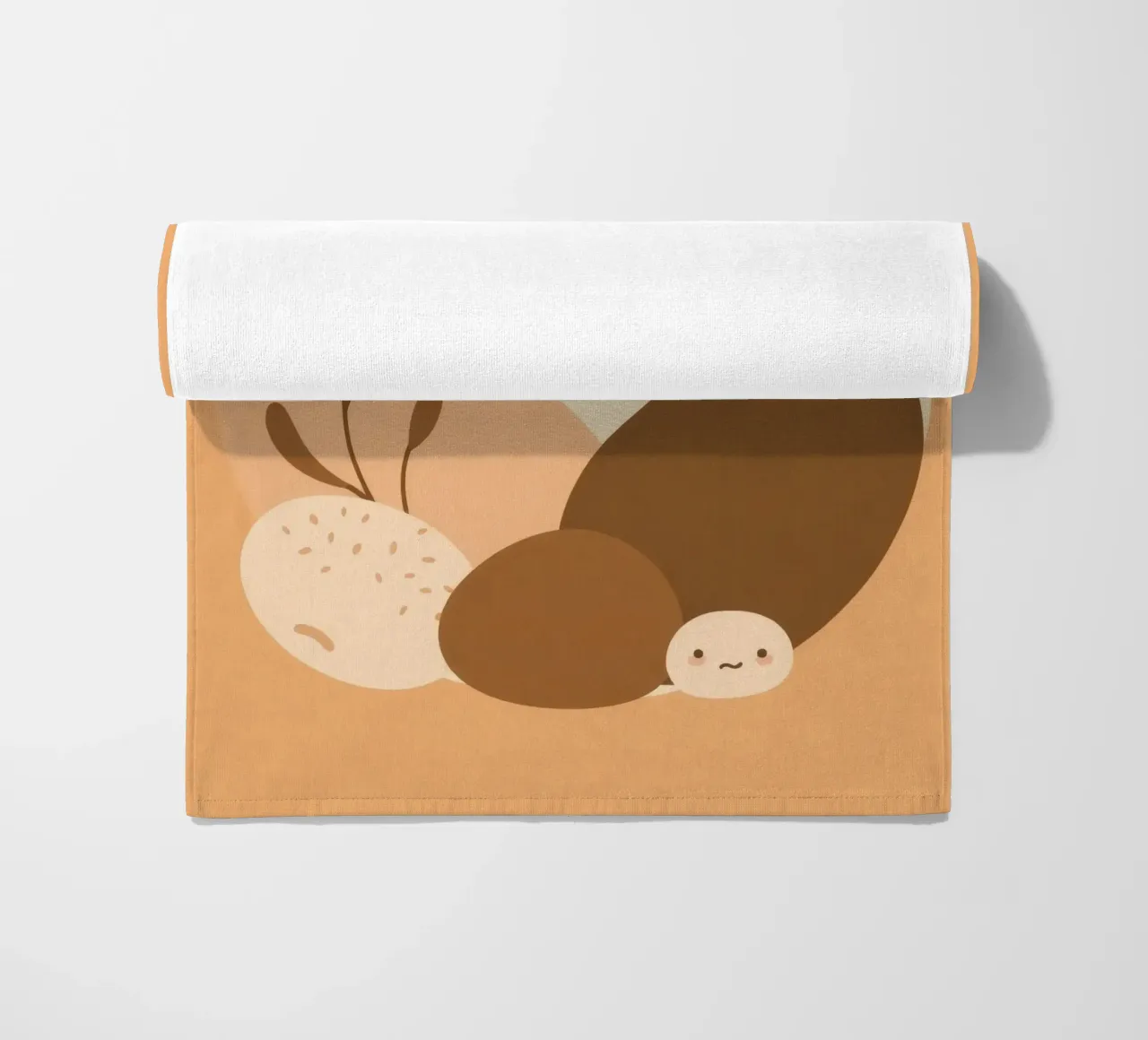 Design unico con elementi astratti e colori tenui telo mare da DesignDoodle