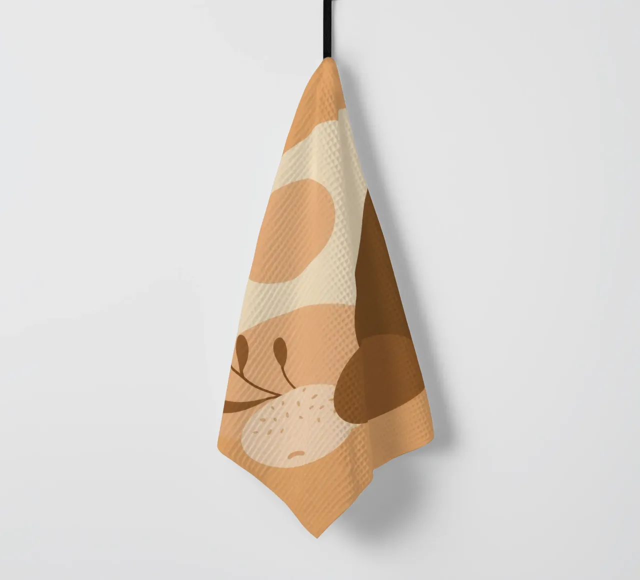 Design unico con elementi astratti e colori tenui canovaccio da cucina da DesignDoodle