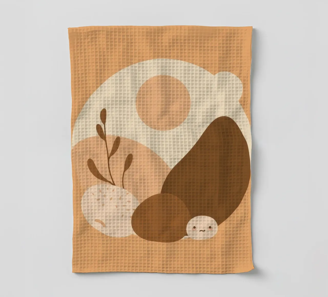 Design unico con elementi astratti e colori tenui canovaccio da cucina da DesignDoodle