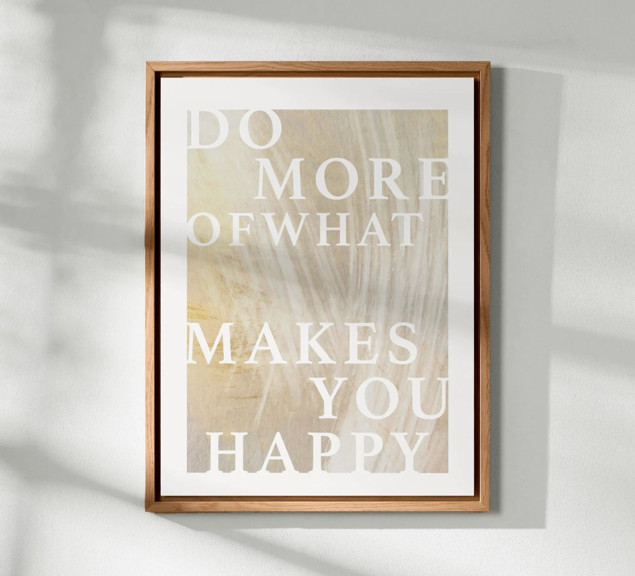 Do More Of What Makes You Happy alluminio dibond da treechild