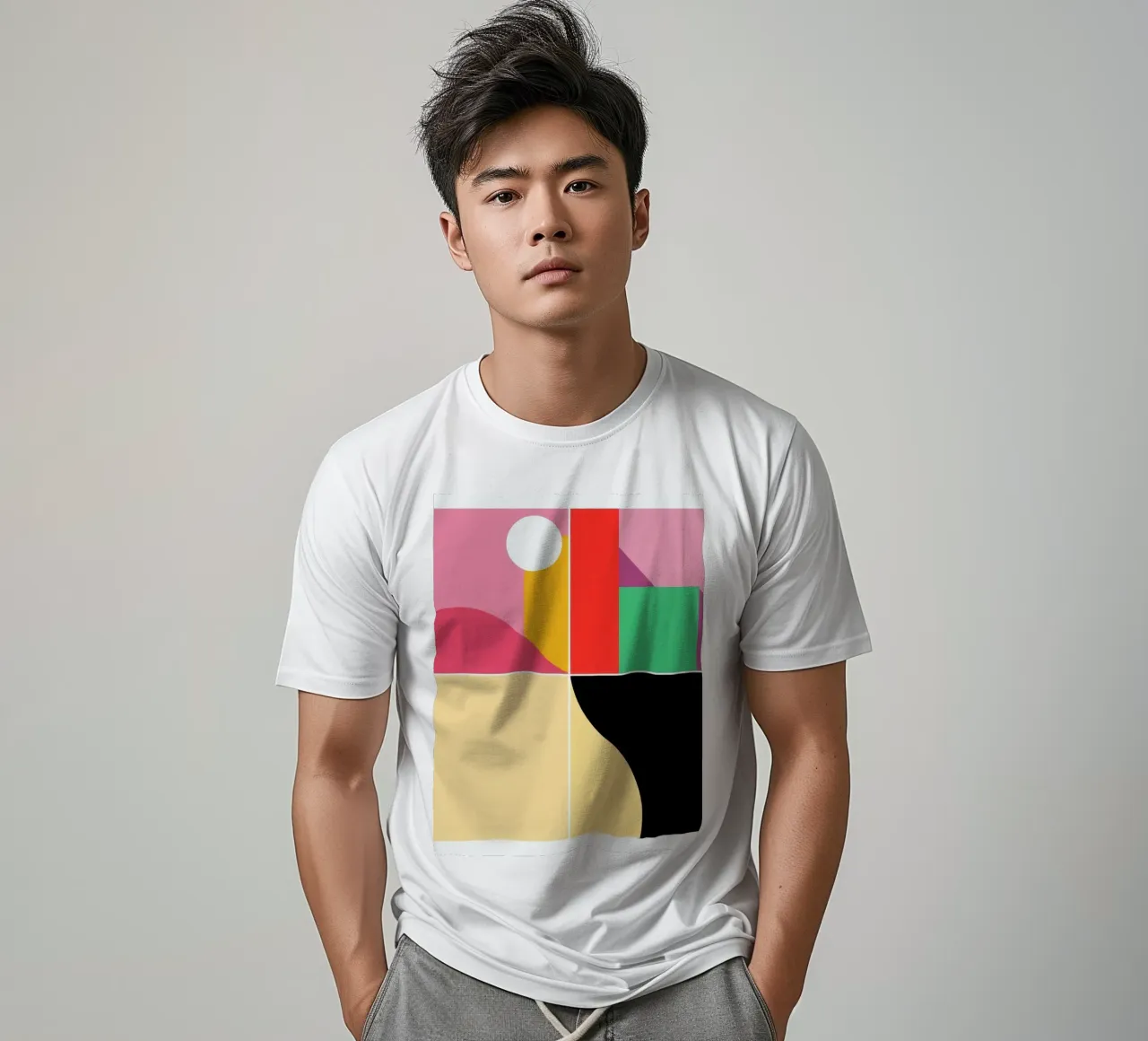 Le forme geometriche brillanti creano un contrasto vivace t-shirt da DesignDoodle
