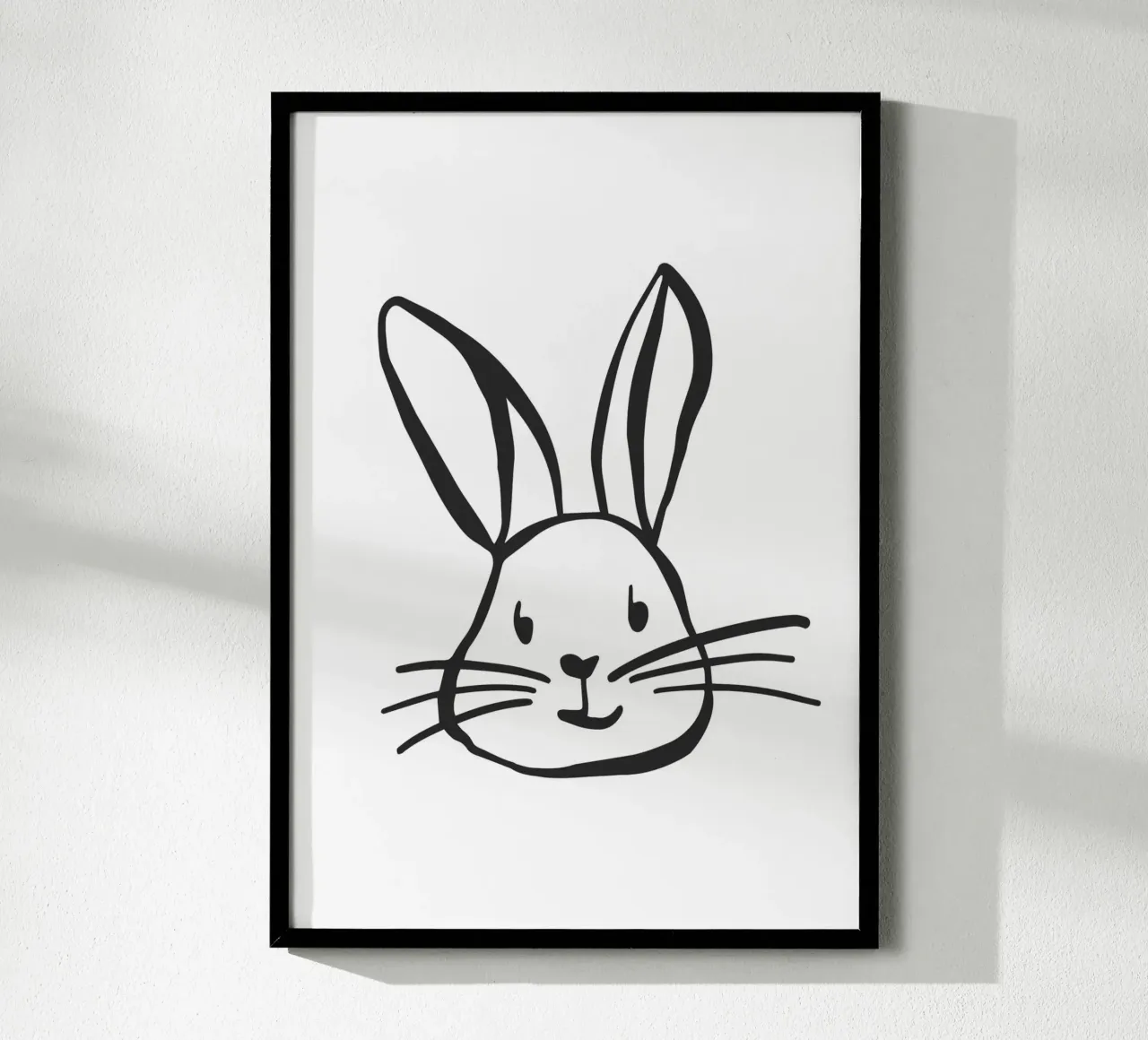 Bunny poster con telaio in alluminio da KRUTH DESIGN
