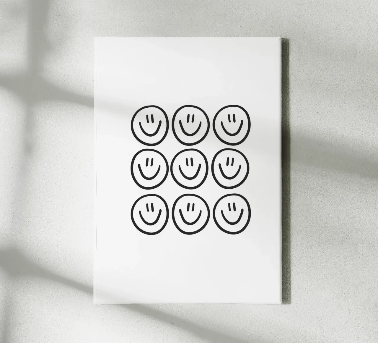 Smile canvas with Floater frame by KRUTH DESIGN