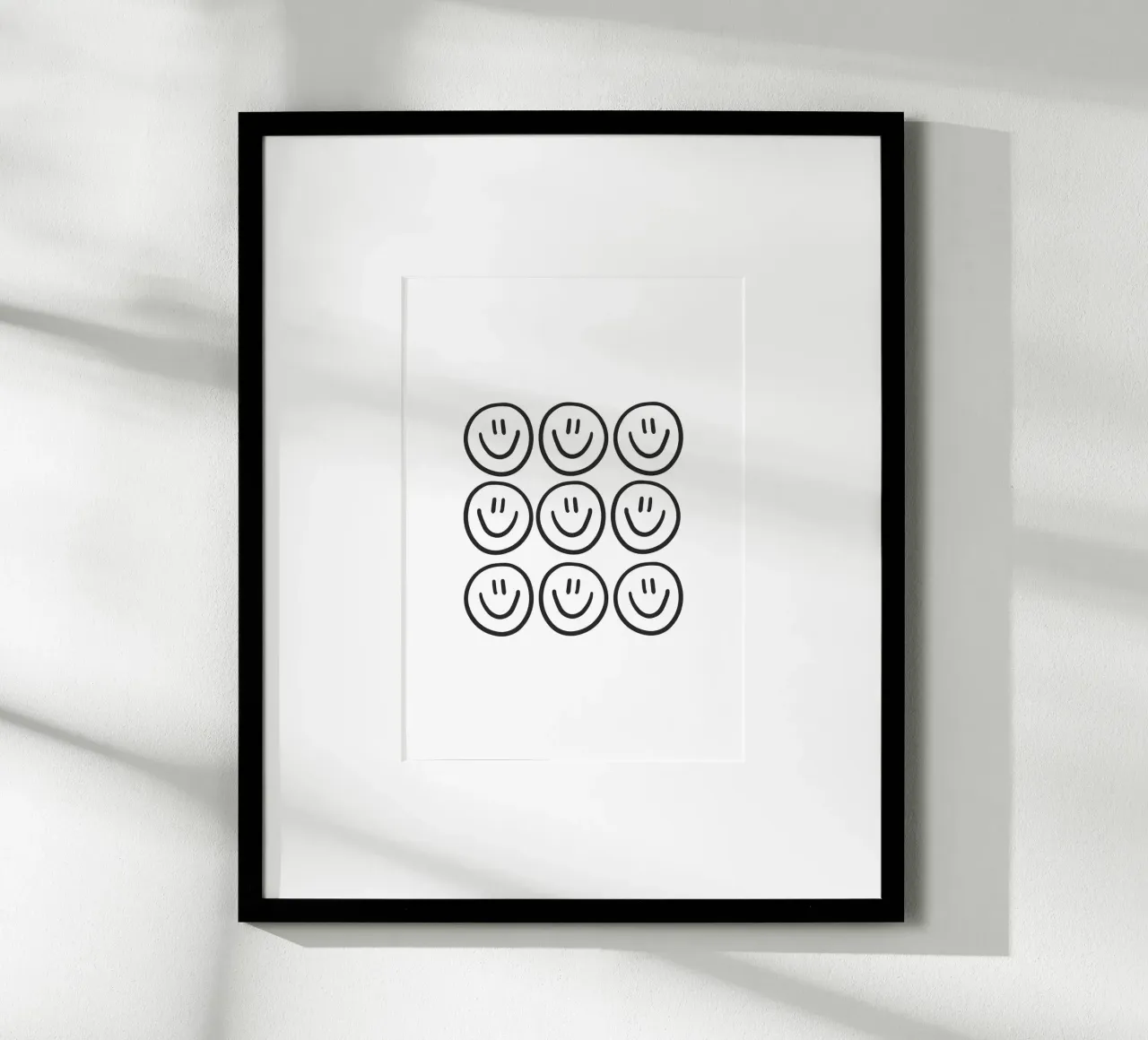 Smile poster con telaio in plastica da KRUTH DESIGN